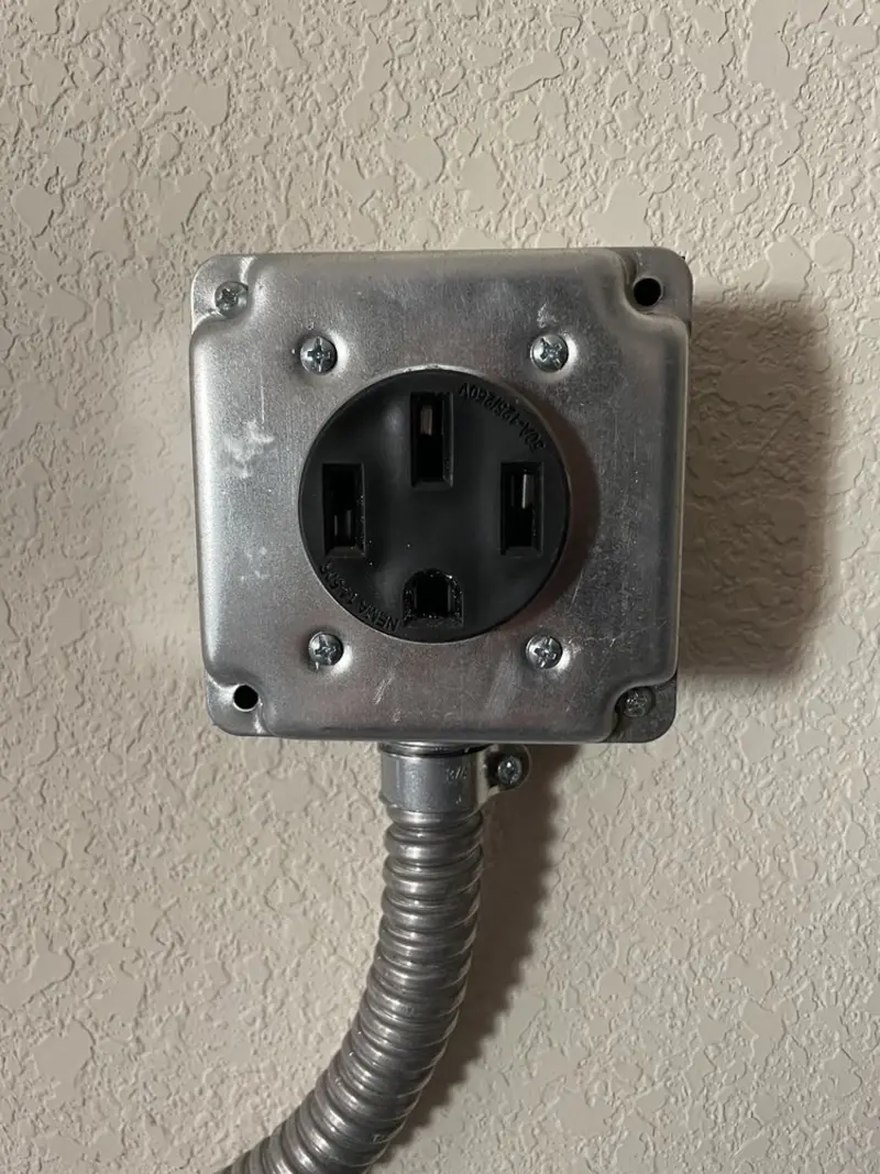NEMA 14-50 outlet installed for Electrical Panel Upgrade in Adairsville
